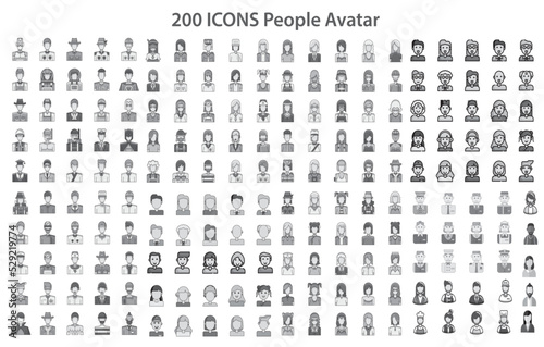 200 People avatar icons