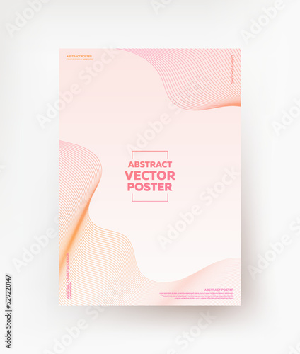 Minimalistic background with laconic lines in pastel colors.