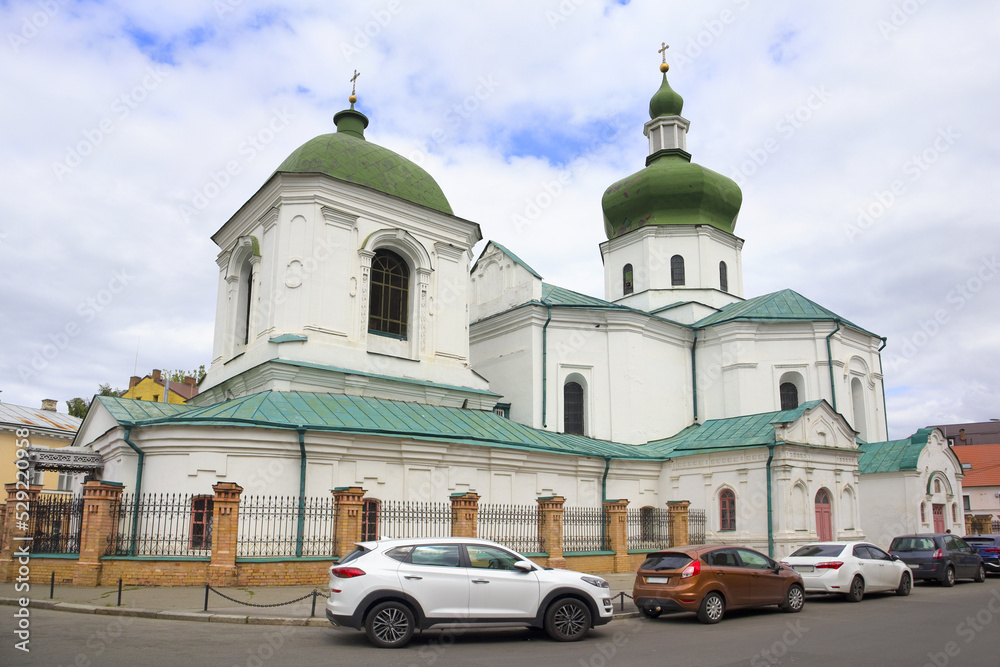 Church of Church of St. Nicholas the Pristisk in Podol in Kyiv, UKraine