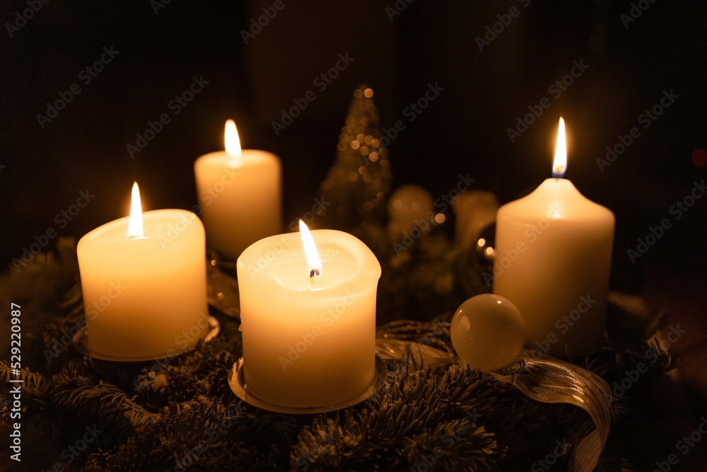 christmas candle and decorations christmas candle and decorations