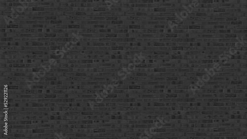 black brick texture background or cover