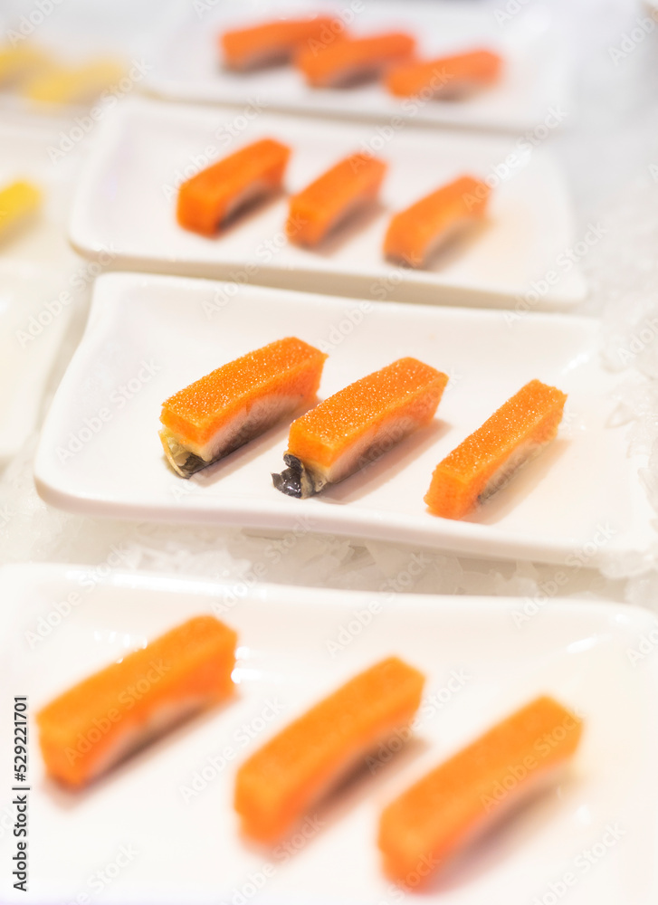 The delicious Japanese food sushi The delicious Japanese food sushi