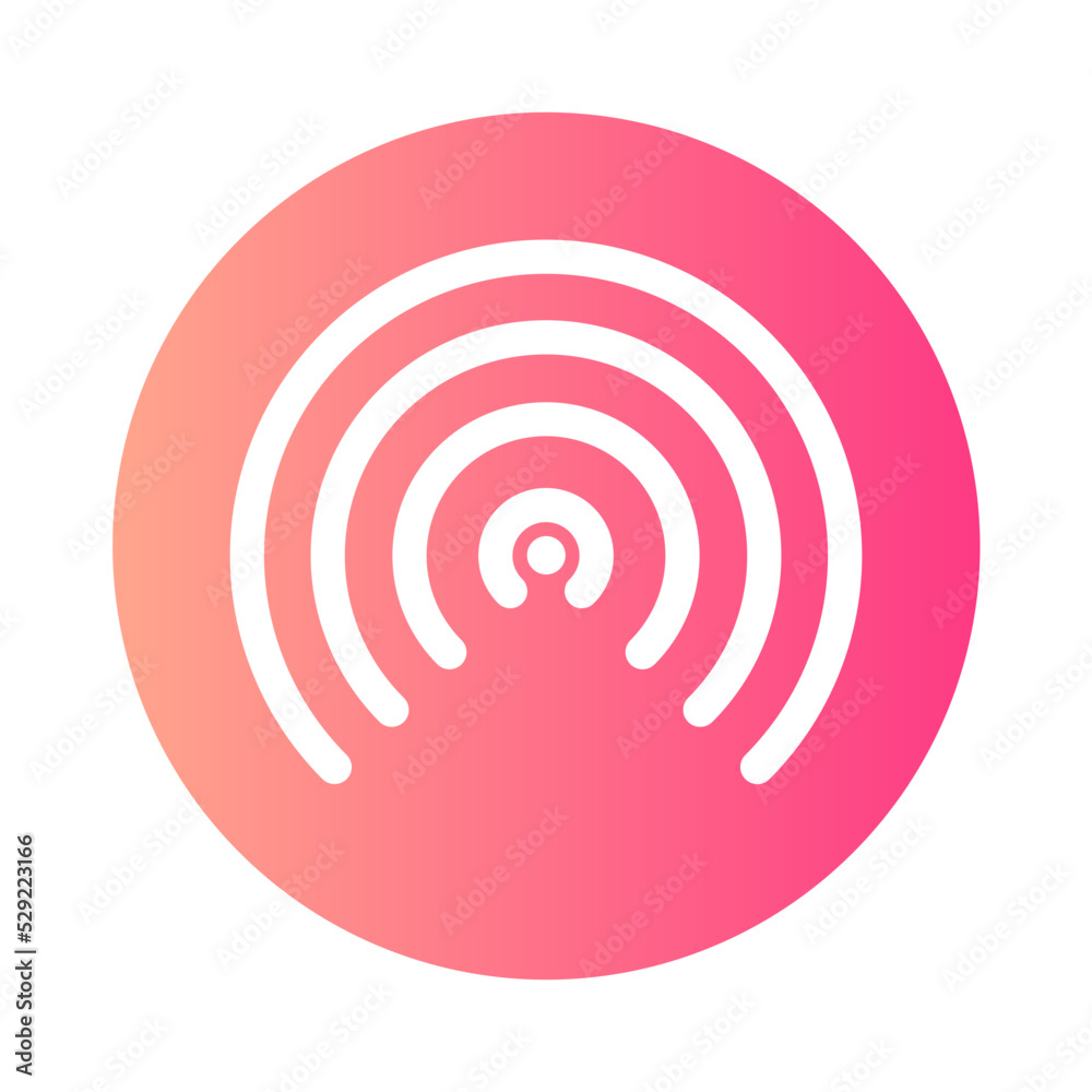 Hotspot gradient icon Hotspot gradient icon