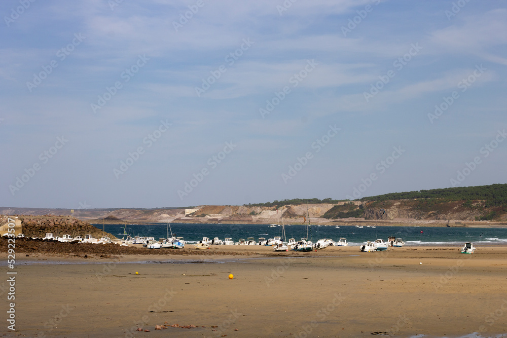 view of the beach in Erquy, Bretagne