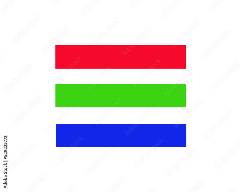 Three RGB stripes on a transparent background Three RGB stripes on a transparent background
