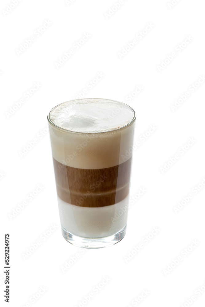 coffee with milk in a transparent glass cup on a transparent background coffee with milk in a transparent glass cup on a transparent background