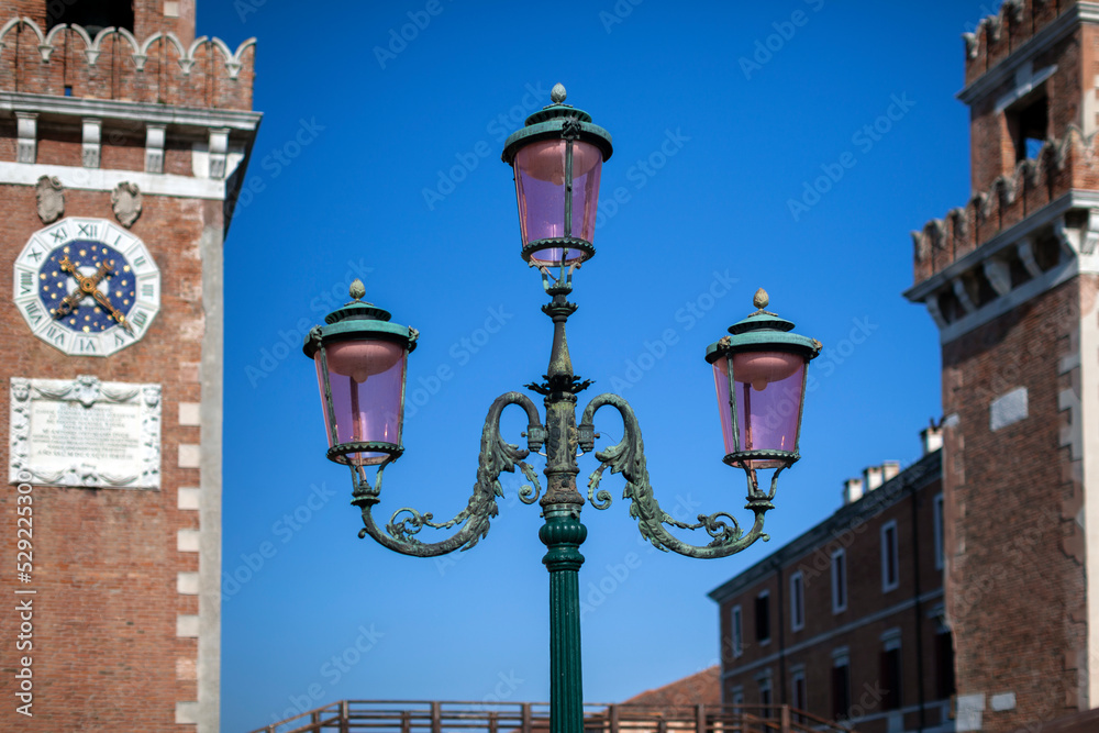 Old city lights in Venice