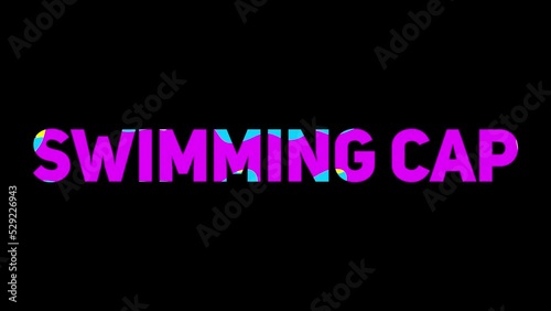 multi-colored liquid turns into the word 