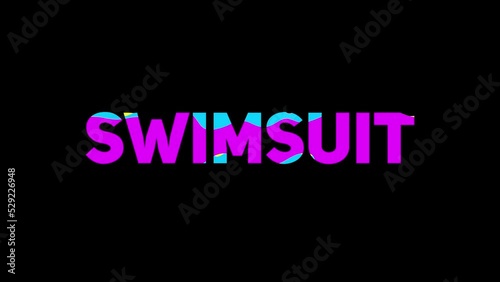 multi-colored liquid turns into the word 