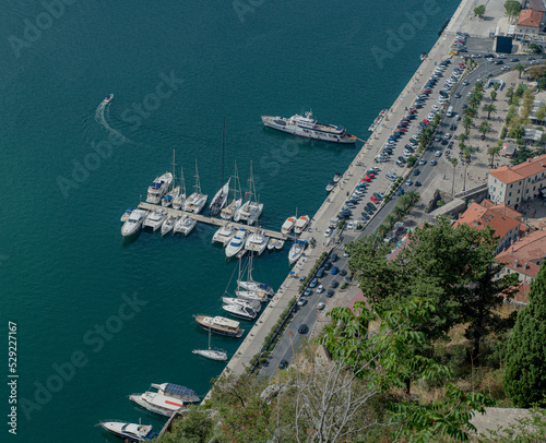 Embankment of the city of Kotor. Montenegro.