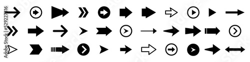 Arrow icon set different arrows