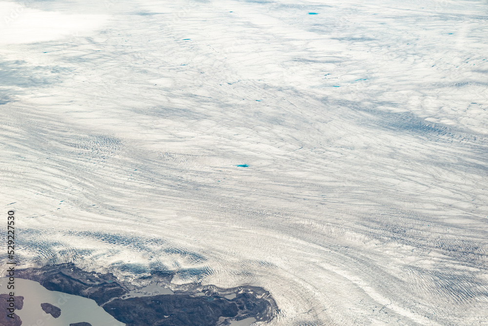 Fototapeta premium greenlandic ice cap and glaciers seen from the plane