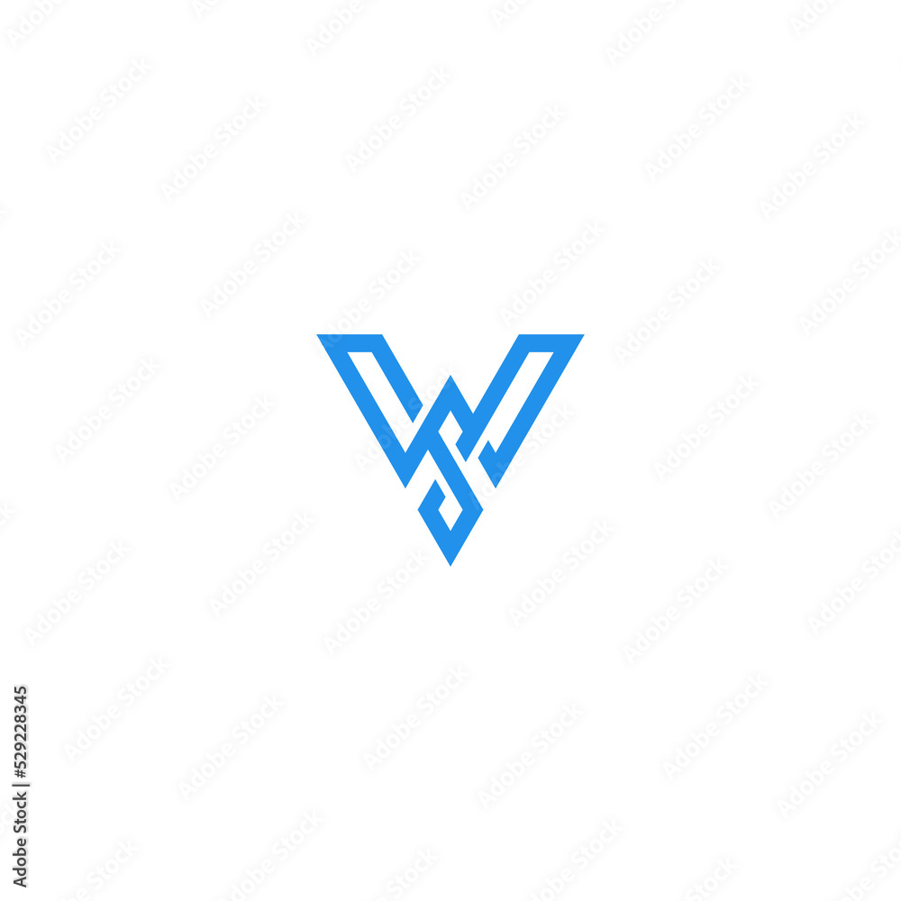 WS SW Abstract initial monogram letter alphabet logo design WS SW Abstract initial monogram letter alphabet logo design