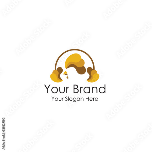 simple chicken logo premium for your business 