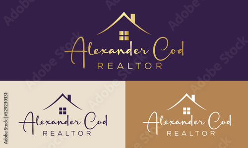 Building and Construction real estate logo design Vector template
