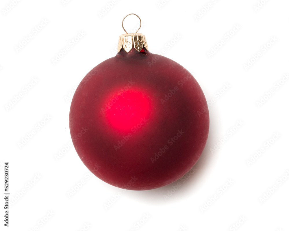 Christmas toy isolated on white background, top view Christmas toy isolated on white background, top view