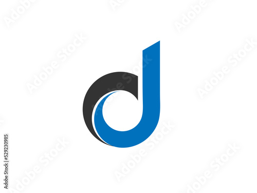 Modern D letter logo. D letter vector logo design. Creative D logo. unique. premium vector