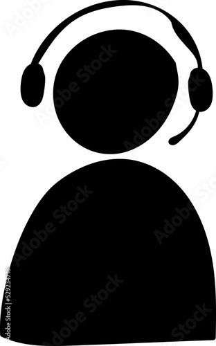 call center operator icon vector, live chat operator icon vector, costumer service icon vector