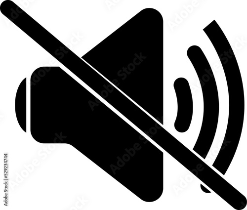 no sound, no volume, Mute, speaker, Audio icon vector doodle
