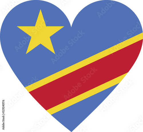 Free Download Heart flag vector of Republic of the Congo - GFXLoad