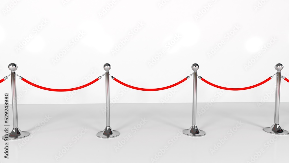 Retractable belt rack. Portable tape barrier. Red carpet with red ropes ...
