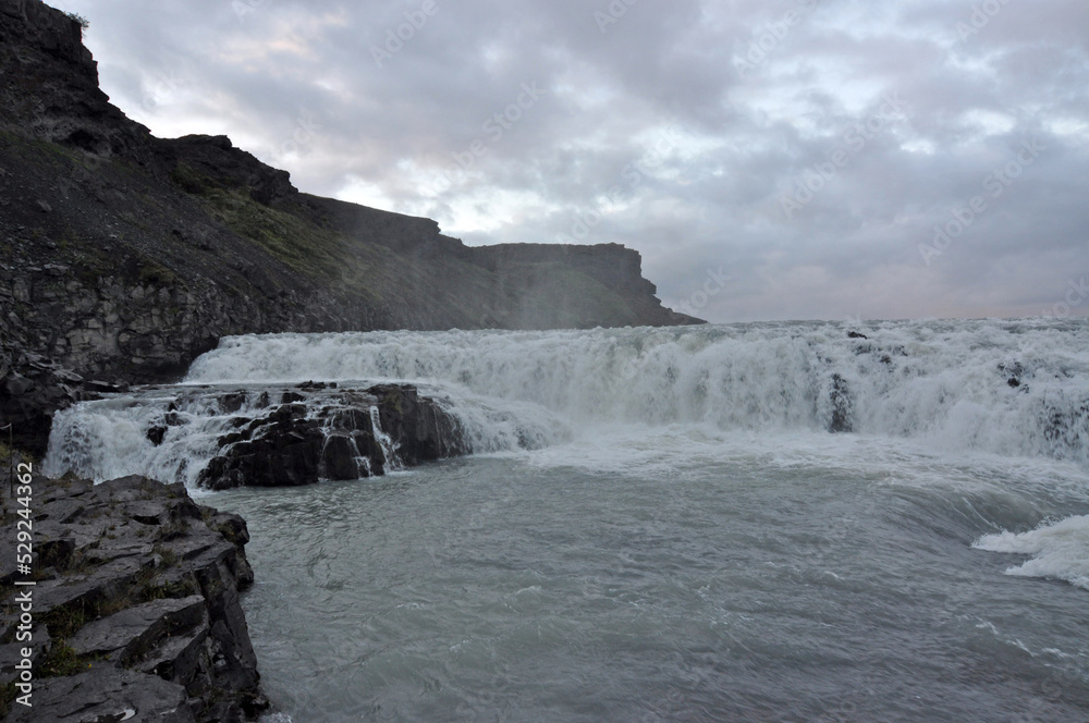 Gullfoss waterfall, Iceland. Gullfoss waterfall, Iceland.