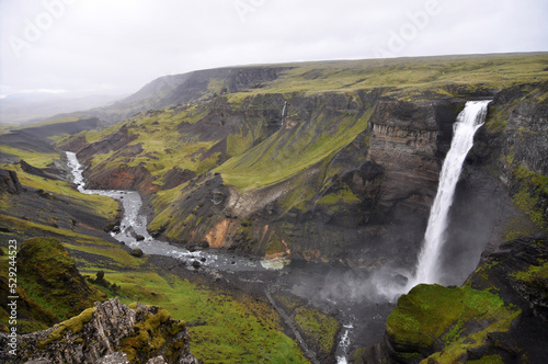 Haifoss waterfall  Iceland.