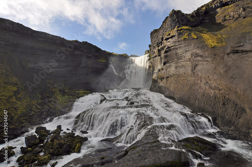 Ofaerufoss waterfall, Iceland. photo