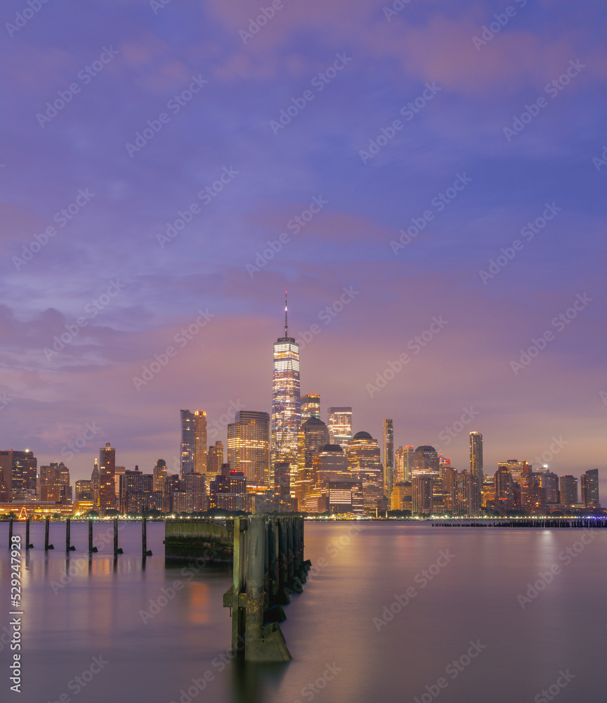 New York City beautiful skyline marina skyscrapers