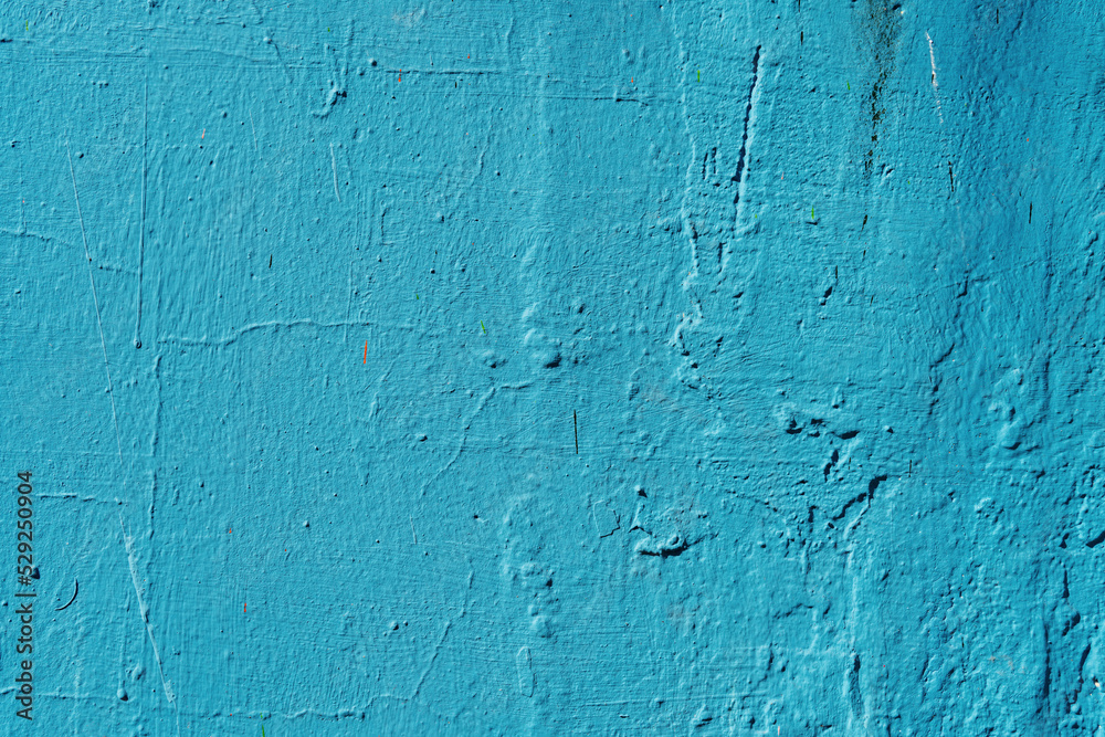 old blue painted concrete texture background	