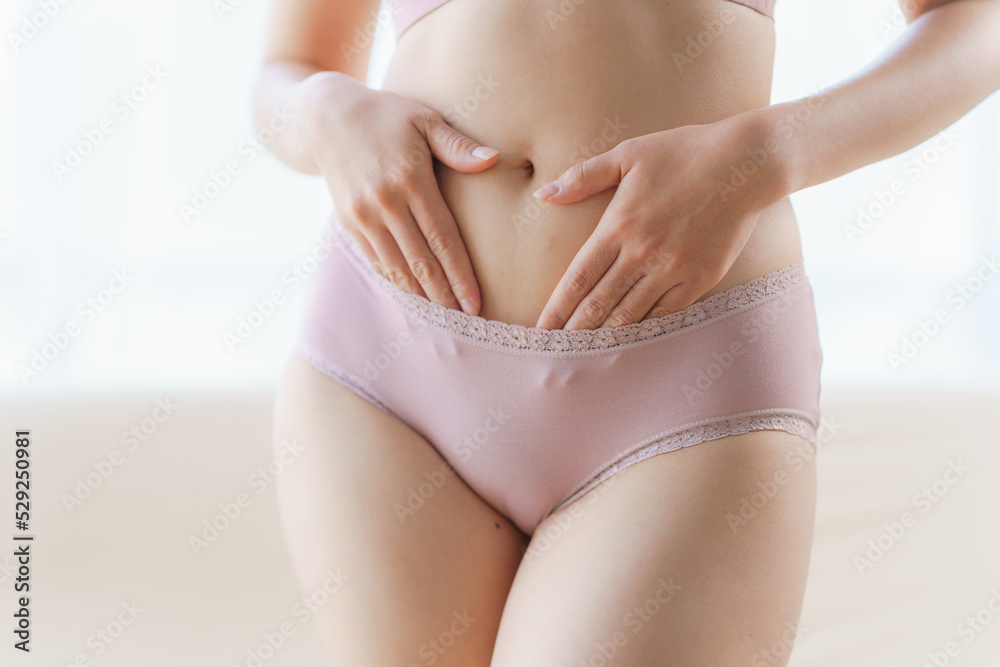 Cropped image of woman sexy woman wearing sexy panties, Vagina healthcare  concept. Stock Photo | Adobe Stock