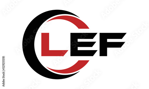 LEF three letter swoosh logo design vector template | monogram logo | abstract logo | wordmark logo | letter mark logo | business logo | brand logo | flat logo | minimalist logo | text | word | symbol