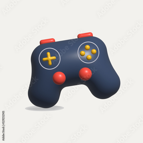 3d game control render illustration