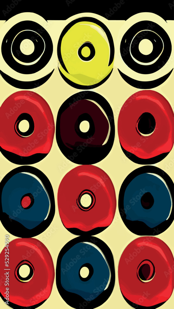 Fototapeta premium Donut with Sprinkles Doughnut Vector and Art clip Design