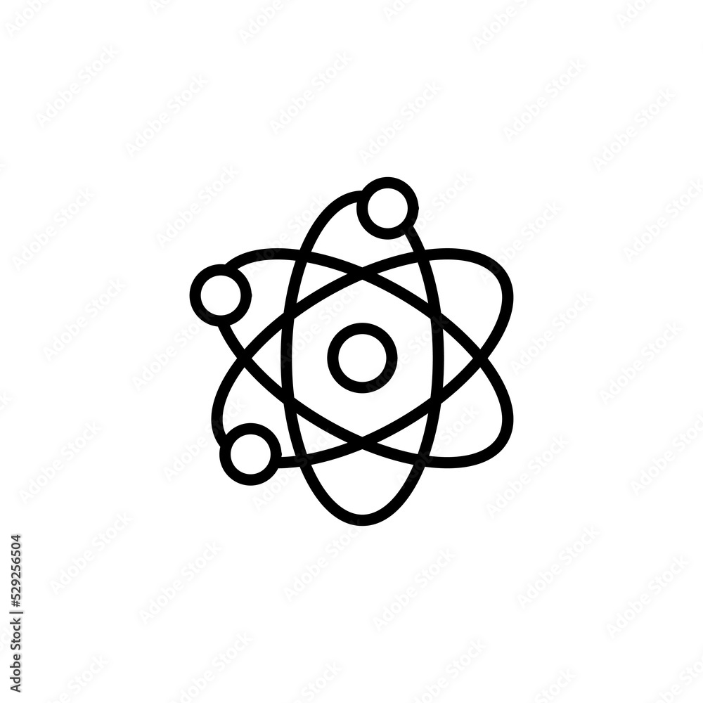 Science line icon isolated on white background Science line icon isolated on white background