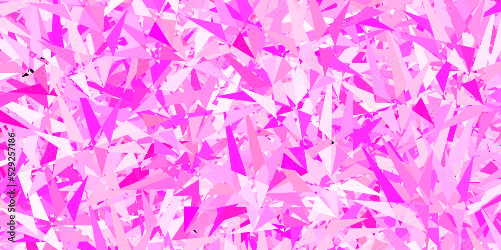 Dark Pink, Yellow vector pattern with polygonal style.