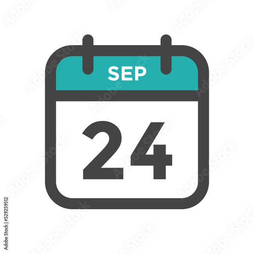 September 24 Calendar Day or Calender Date for Deadlines or Appointment photo