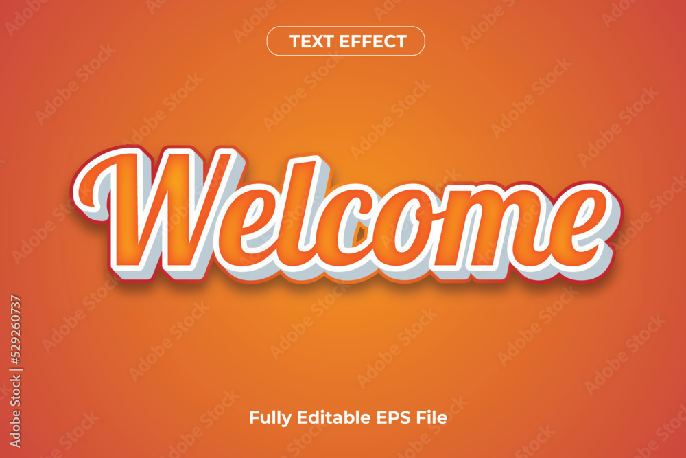 3D Text Effect Design Template in Vector 3D Text Effect Design Template in Vector