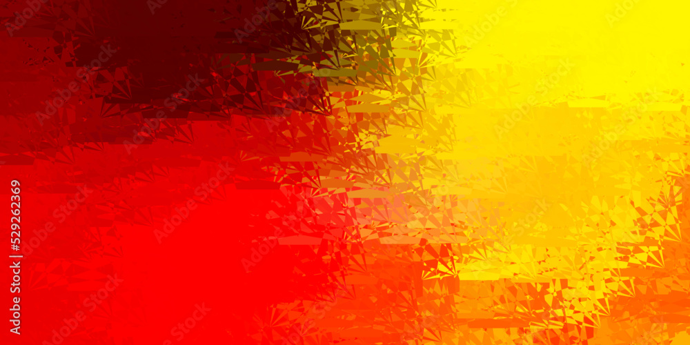Light Red, Yellow vector layout with triangle forms. Light Red, Yellow vector layout with triangle forms.