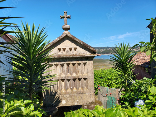 Galicia, Combarro. Orreo junto al mar photo