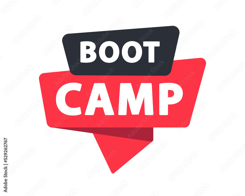 Boot Camp - Banner, Speech Bubble, Label, Sticker, Ribbon Template. Vector Stock Illustration Boot Camp - Banner, Speech Bubble, Label, Sticker, Ribbon Template. Vector Stock Illustration