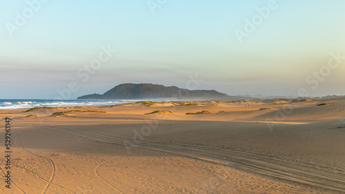 The beach in St. Lucia at dawn  South Africa.