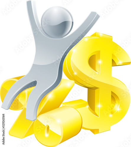 Illustration of dollar sign...
