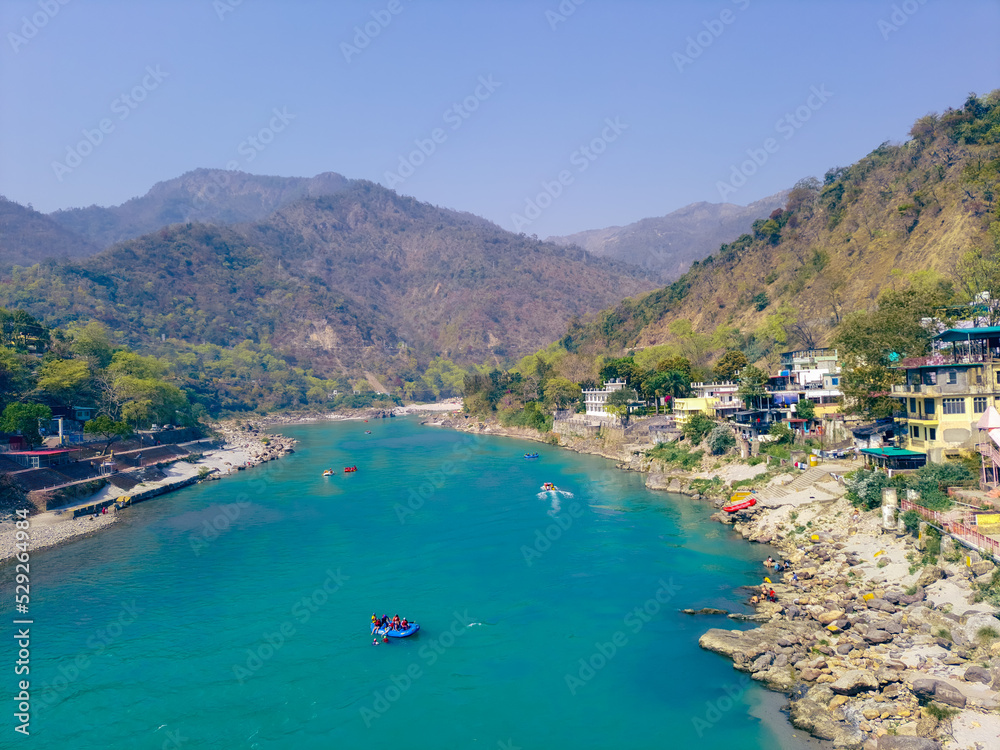 Rafting in river .
Rafting in holy river Ganga.
Rafting in rishikesh.
