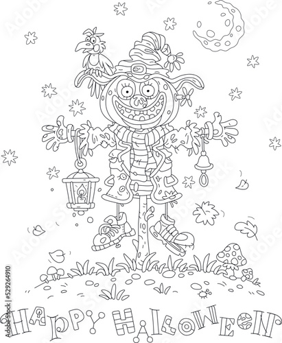 Happy Halloween card of a f...