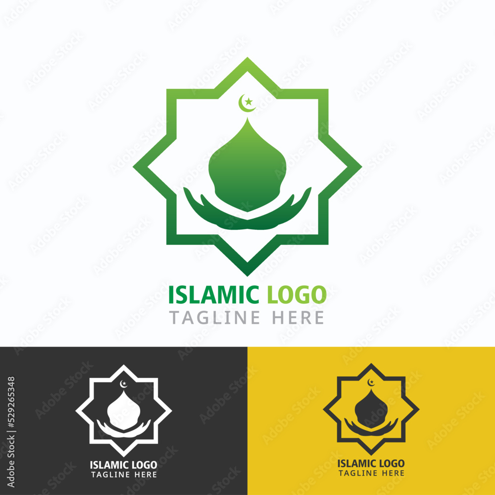 Islamic logo psychology symbol Education or icon religion template Islamic logo psychology symbol Education or icon religion template