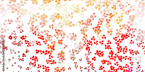 Light red vector pattern with abstract shapes.