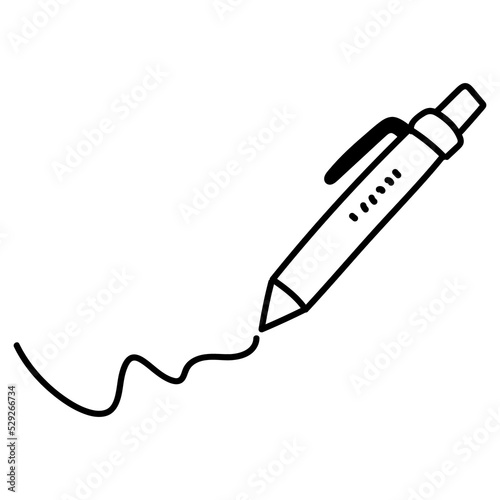 Hand drawn doodle icon - pen drawing