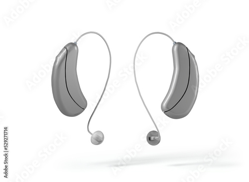 hearing aids isolated on the white background