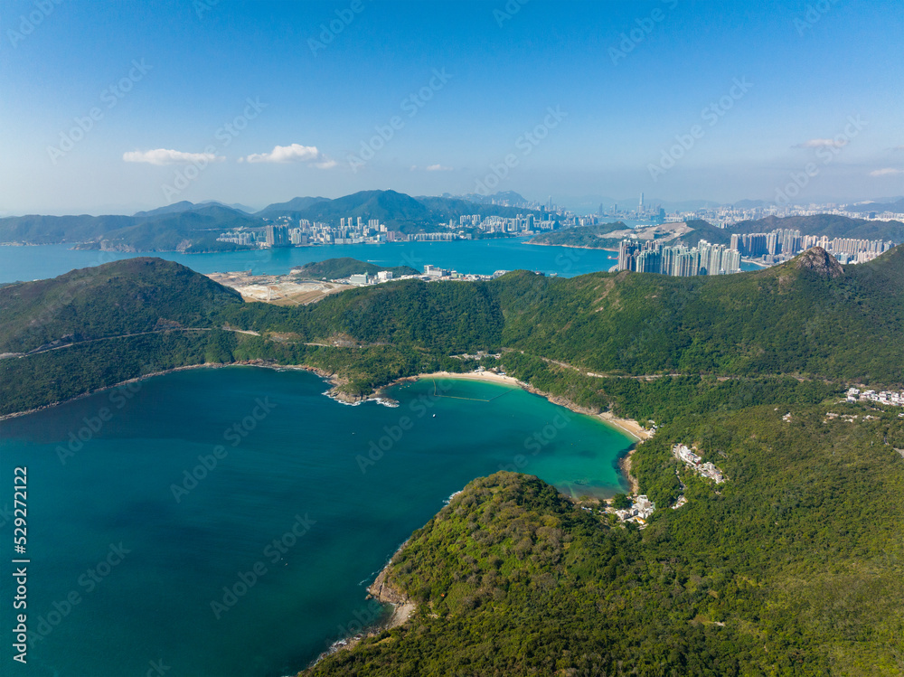 Top view of the Hong Kong Sai Kung landscape